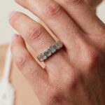 0.5ctw diamond 7 stone bezel ring