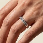 0.5ctw diamond 7 stone bezel ring