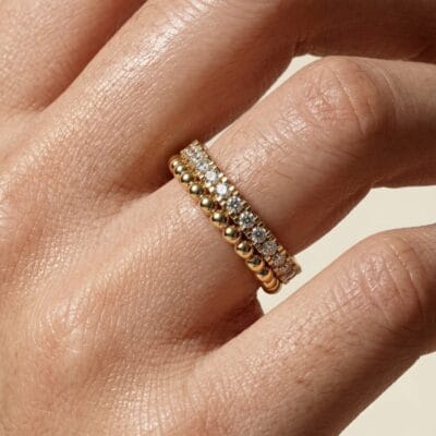 0.5ctw diamond stacked eternity band