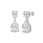 5ct lab grown diamond drop earrings