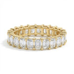 emerald eternity band lab grown diamon
