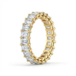 emerald eternity band lab grown diamon