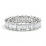 emerald eternity band lab grown diamon