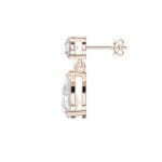 5ct lab grown diamond drop earrings