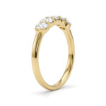 five stone oval lab grown diamond band