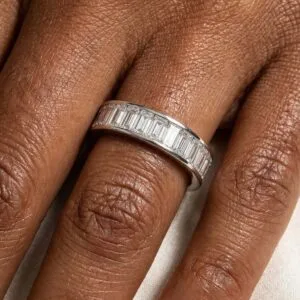 horizon baguette wedding band