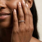 horizon baguette wedding band