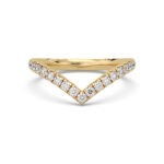 lambda curved pave wedding band