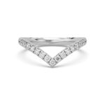 lambda curved pave wedding band