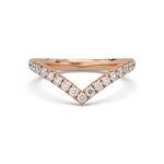 lambda curved pave wedding band