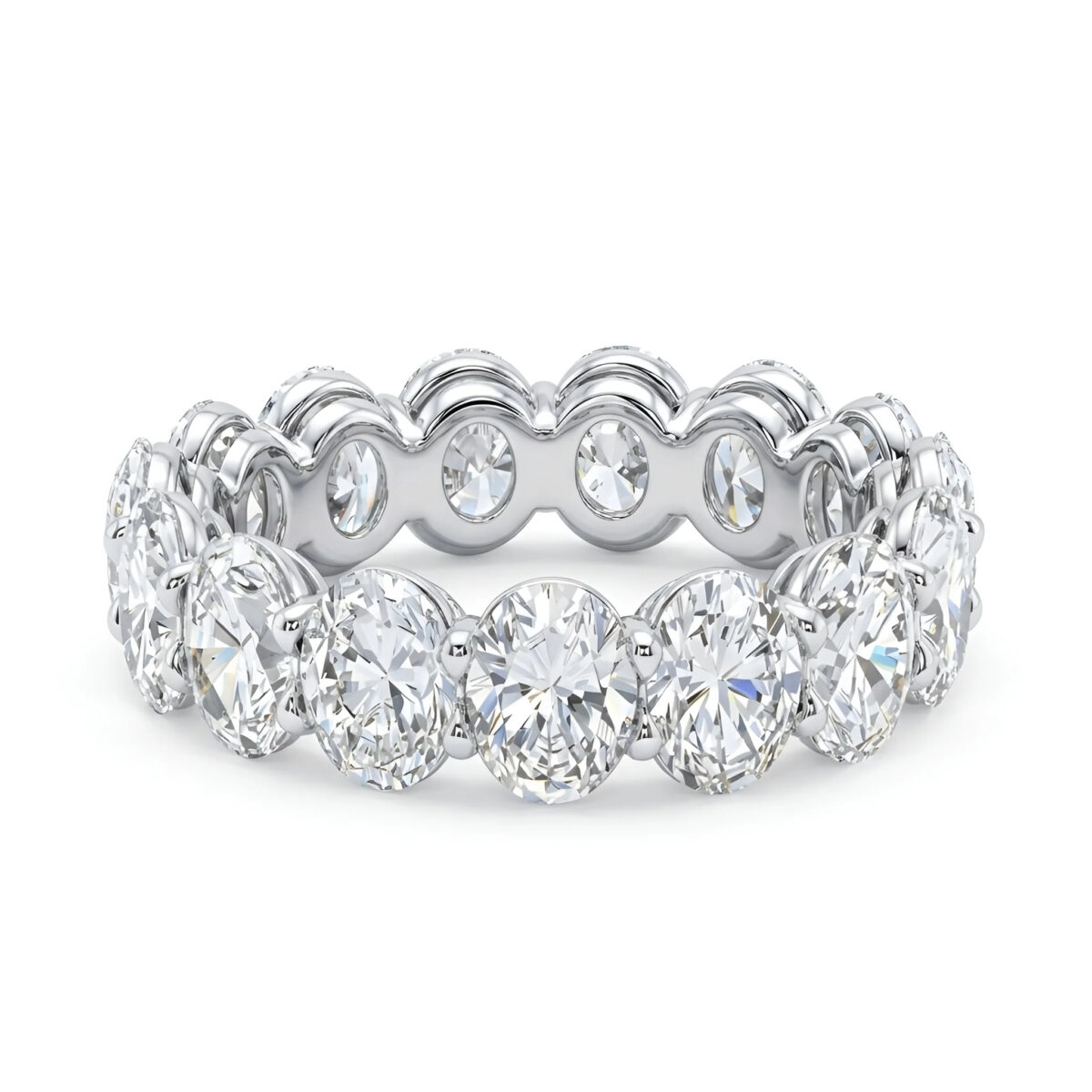 oval eternity band
