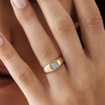 the billionaire old money diamond signet ring – heavy gold round / asscher / emerald cut