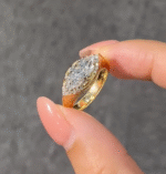vintage engraved marquise lab grown diamond ring | old money style10
