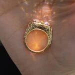 vintage engraved marquise lab grown diamond ring | old money style