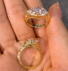 vintage engraved marquise lab grown diamond ring | old money style4