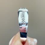 10 stone micro pavé lab grown diamond band – platinum men’s diamond ring