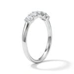 five stone oval lab grown diamond band