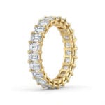emerald eternity band lab grown diamond band
