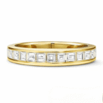 horizon baguette wedding band lab grown diamond band (复制)