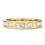 horizon baguette wedding band lab grown diamond band (复制)