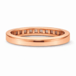 baguette lab diamond eternity ring minimal gold band in 14k / 18k solid gold
