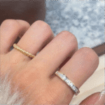 horizon baguette wedding band lab grown diamond band (复制)