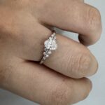 berlin love letter lab diamond ring – multi shape center stone delicate design 1