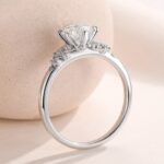 berlin love letter lab diamond ring – multi shape center stone delicate design 11