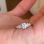 berlin love letter lab diamond ring – multi shape center stone delicate design 15