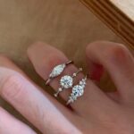 berlin love letter lab diamond ring – multi shape center stone delicate design 17