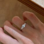 berlin love letter lab diamond ring – multi shape center stone delicate design 18