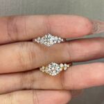 berlin love letter lab diamond ring – multi shape center stone delicate design