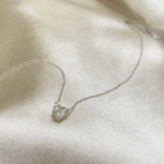 betty heart solitaire lab grown diamond pendant 4 prong diamond necklace
