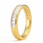 horizon baguette wedding band lab grown diamond band