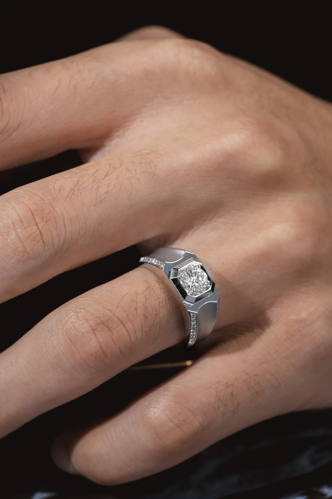 css structured lab grown diamond band – platinum men’s diamond ring (18)