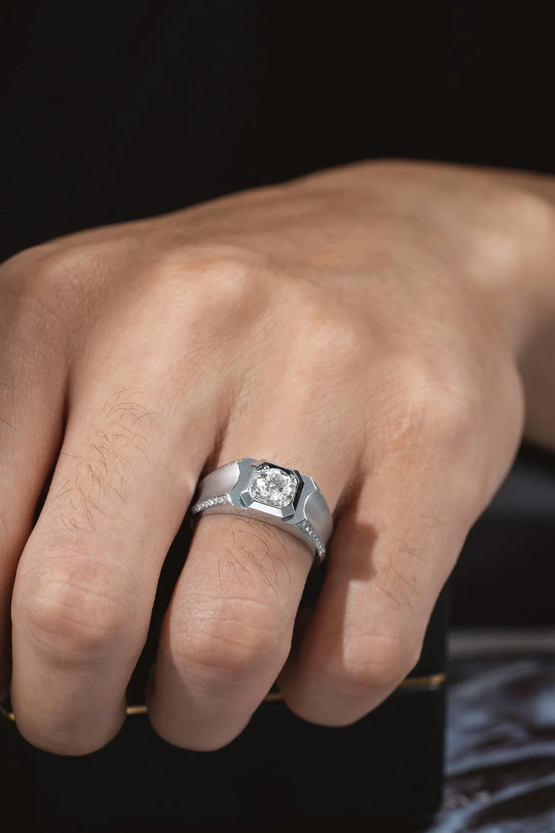 css structured lab grown diamond band – platinum men’s diamond ring (19)