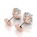 doris lab grown diamond studs earrings oval classic 4 prong studs