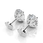 doris lab grown diamond studs earrings oval classic 4 prong studs