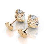 doris lab grown diamond studs earrings oval classic 4 prong studs
