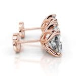 doris lab grown diamond studs earrings princess classic 4 prong studs