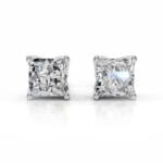 doris lab grown diamond studs earrings princess classic 4 prong studs