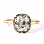 georgian style two tone gold ring