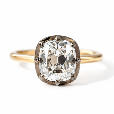 georgian style two tone gold ring