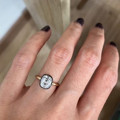 georgian style two tone gold ring (8)