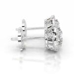 isla lab grown diamond halo earrings round diamond studs