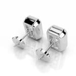 janice lab grown diamond earrings emerald bezel earrings (复制)