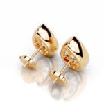 janice lab grown diamond earrings pear bezel studs