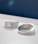 multi row pavé platinum men’s diamond ring – statement luxury design (12)