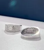 multi row pavé platinum men’s diamond ring – statement luxury design (12)