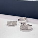 multi row pavé platinum men’s diamond ring – statement luxury design (14)